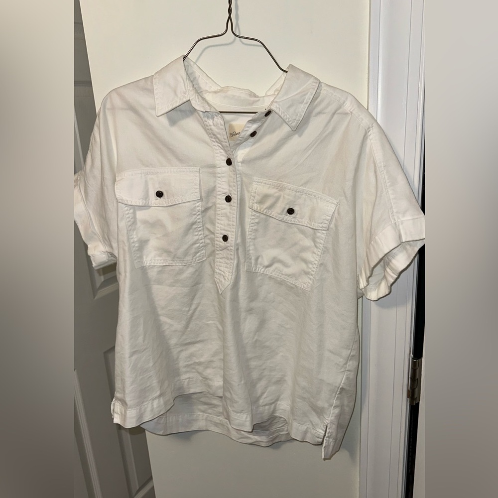 Universal Thread Cream Button-Up Shirt
